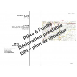 Pièce DP1 - Plan de situation déclaration préalable