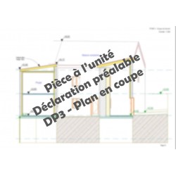 DP3 - Plan en coupe - déclaration préalable