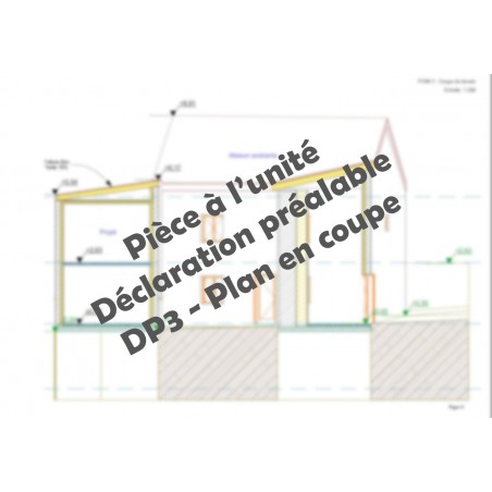 DP3 - Plan en coupe - déclaration préalable