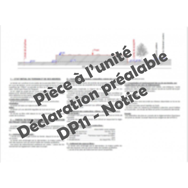 DP11 - Notice - Déclaration préalable DP11 - Notice - Déclaration préalable
