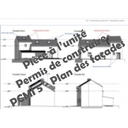 permis de construire, plan PCMI 5 plan des façades