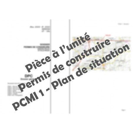 PCMI 1 Plan  de situation - Permis de construire