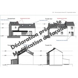 Déclaration préalable modification de façade