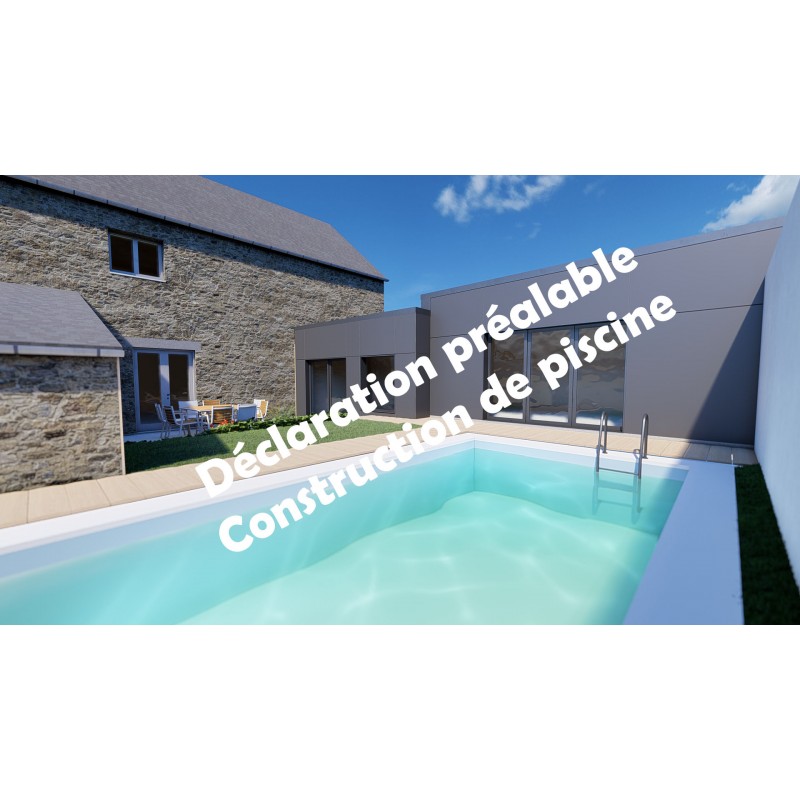 Construction déclaration préalable construction d'une piscine
